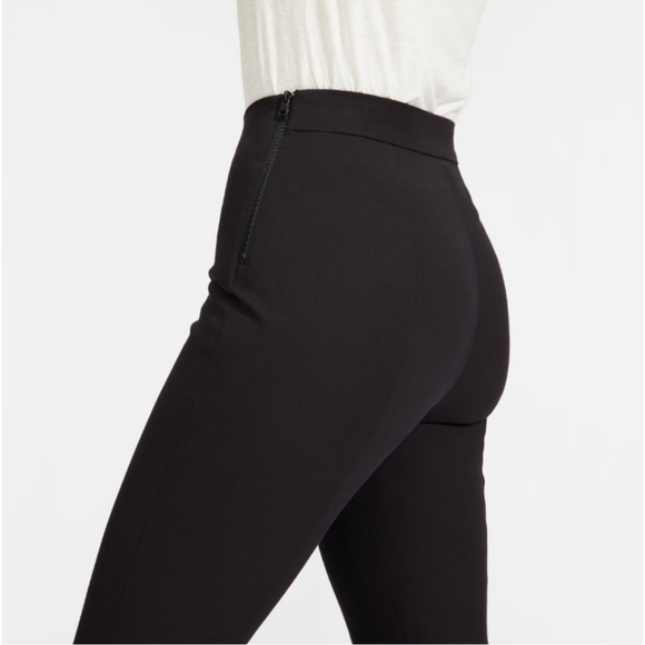 NEW Everlane The Curvy Side Zip Stretch Cotton Pant Crop High Waist Black - Picture 1 of 5